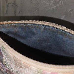 Coach Plaid Makeup Bag. Used. Make up stains shown inside.